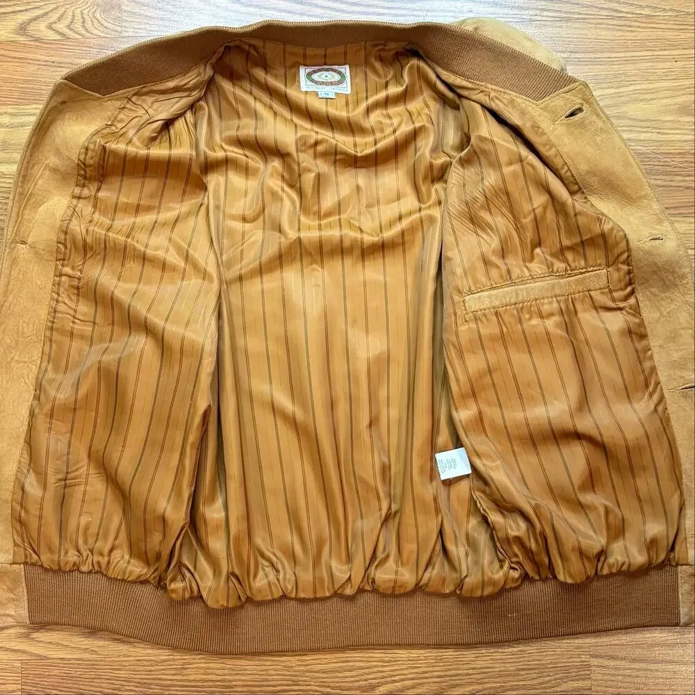 Vintage 1987 Banana Republic Leather Jacket Mens M USA Mill Valley